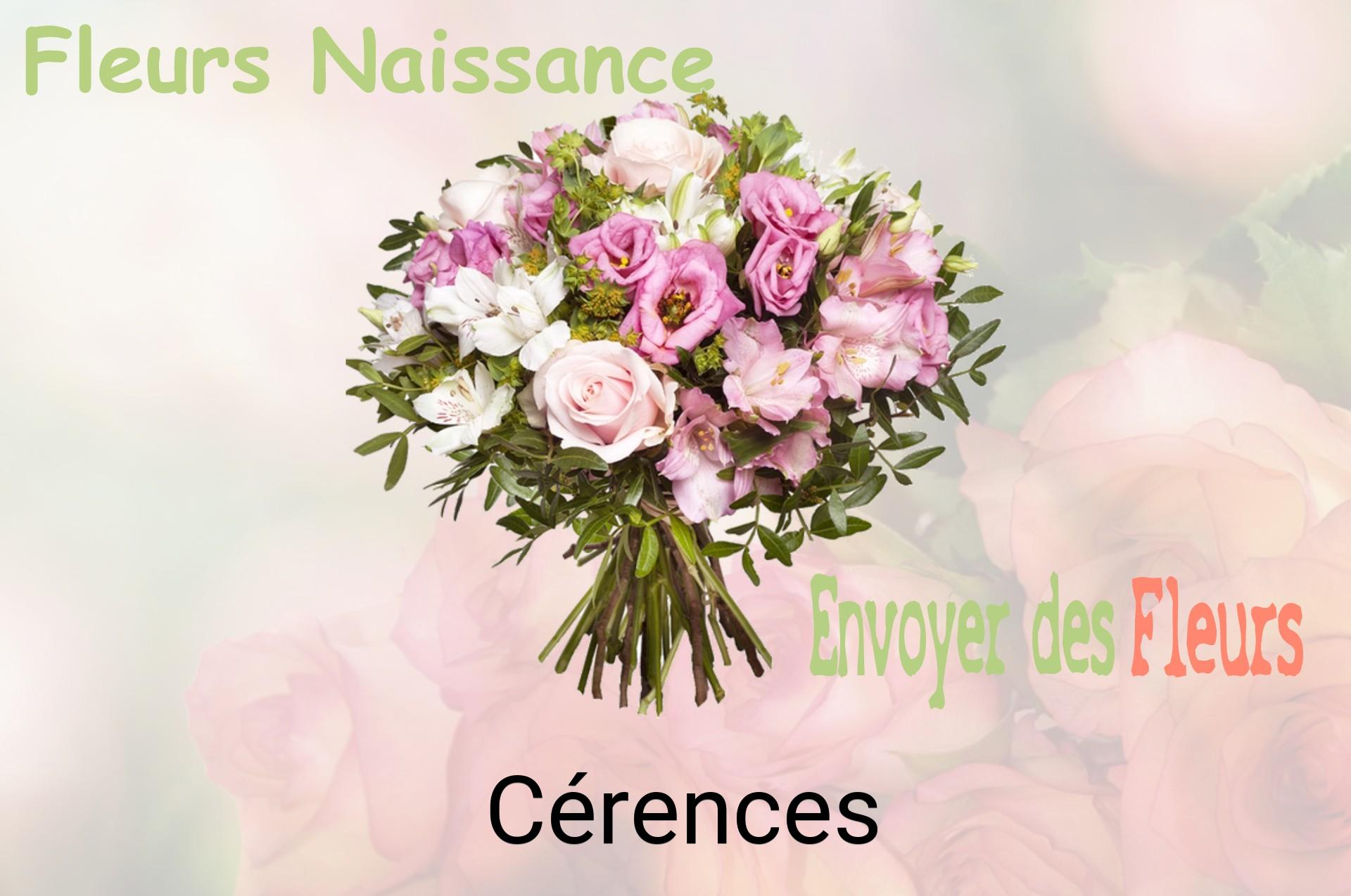 Bouquet de fleurs de naissance livré à Cérences